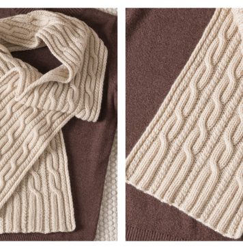 Ceramic Art Scarf Free Knitting Pattern