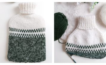 Cozy Fair Isle Hot Water Bottle Cover Free Knitting Pattern Cozy Fair Isle Hot Water Bottle Cover Free Knitting Pattern