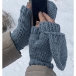 Flip Top Mittens Free Knitting Pattern