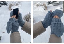 Flip Top Mittens Free Knitting Pattern