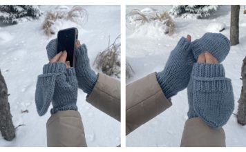 Flip Top Mittens Free Knitting Pattern Flip Top Mittens Free Knitting Pattern