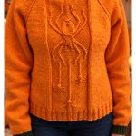 Halloween Spider Sweater Free Knitting Pattern and Video Tutorial