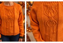Halloween Spider Sweater Free Knitting Pattern and Video Tutorial Halloween Spider Sweater Free Knitting Pattern and Video Tutorial