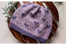 Heart Hat Free Knitting Pattern