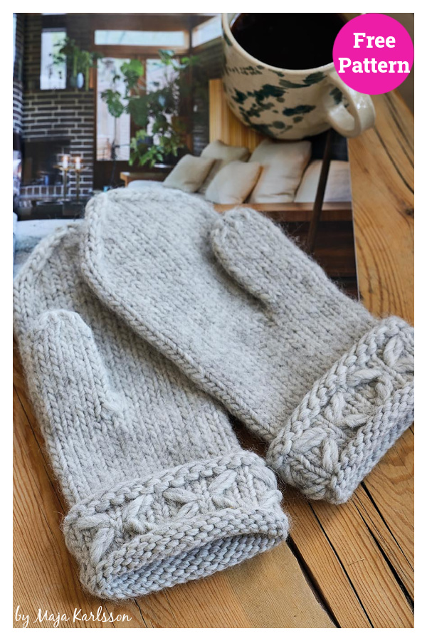 Lova Mittens Free Knitting Pattern