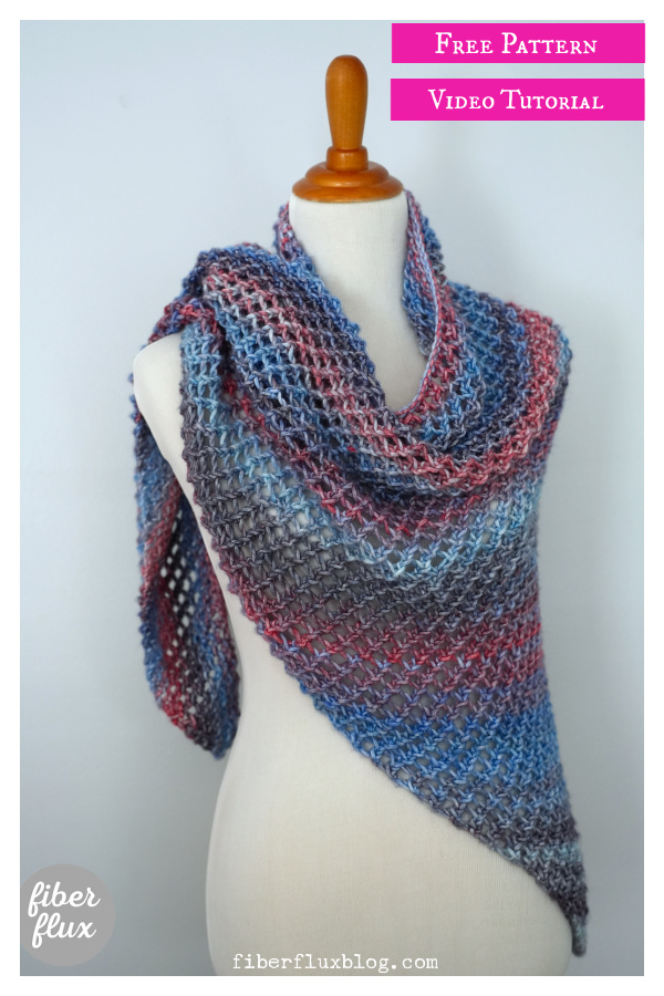 Quiet Harbor Shawl Free Knitting Pattern and Video Tutorial