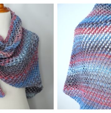 Quiet Harbor Shawl Free Knitting Pattern and Video Tutorial