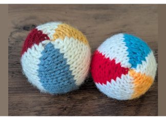 Short Row Beach Ball Free Knitting Pattern