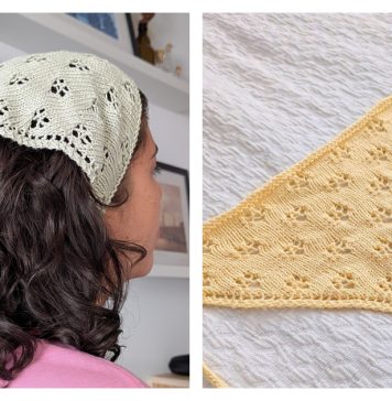 Sun Bandana Free Knitting Pattern