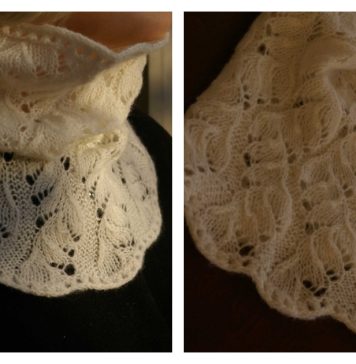 Vent d'est Vent d'ouest Lace Cowl Free Knitting Pattern