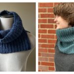 Winter Split Cowl Free Knitting Pattern