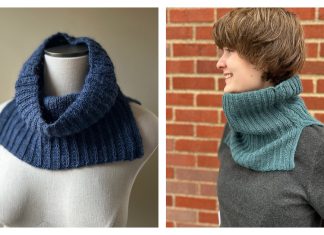 Winter Split Cowl Free Knitting Pattern