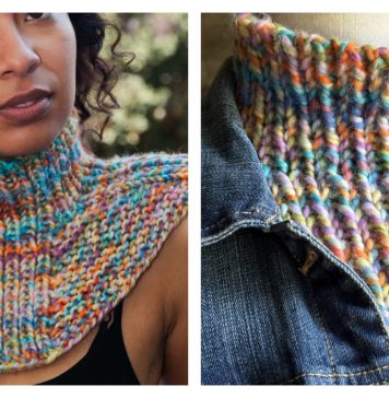 Alizé Cowl Free Knitting Pattern