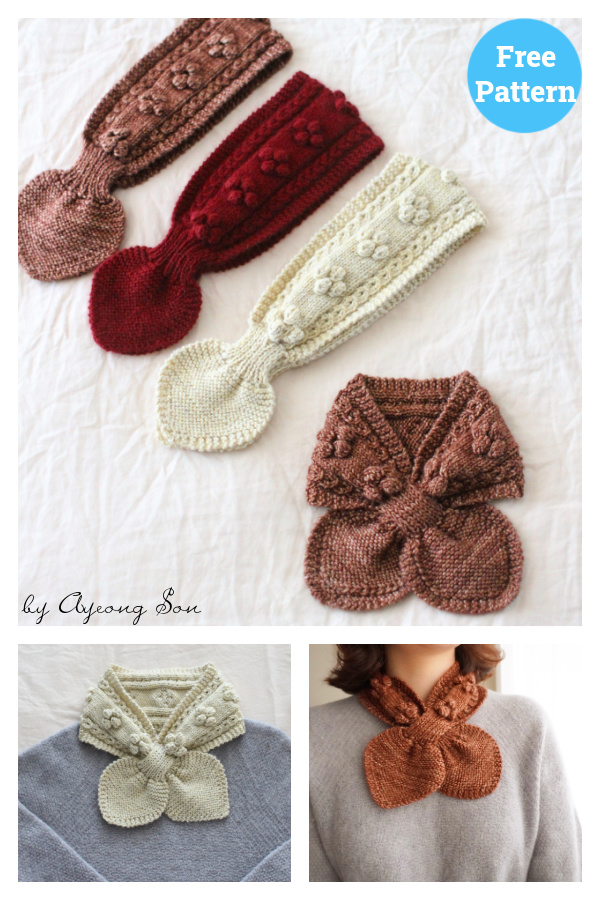 Berry Scarf Free Knitting Pattern