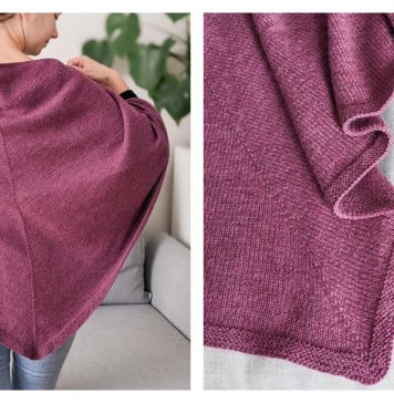 Burgundy Shawl Free Knitting Pattern Burgundy Shawl Free Knitting Pattern