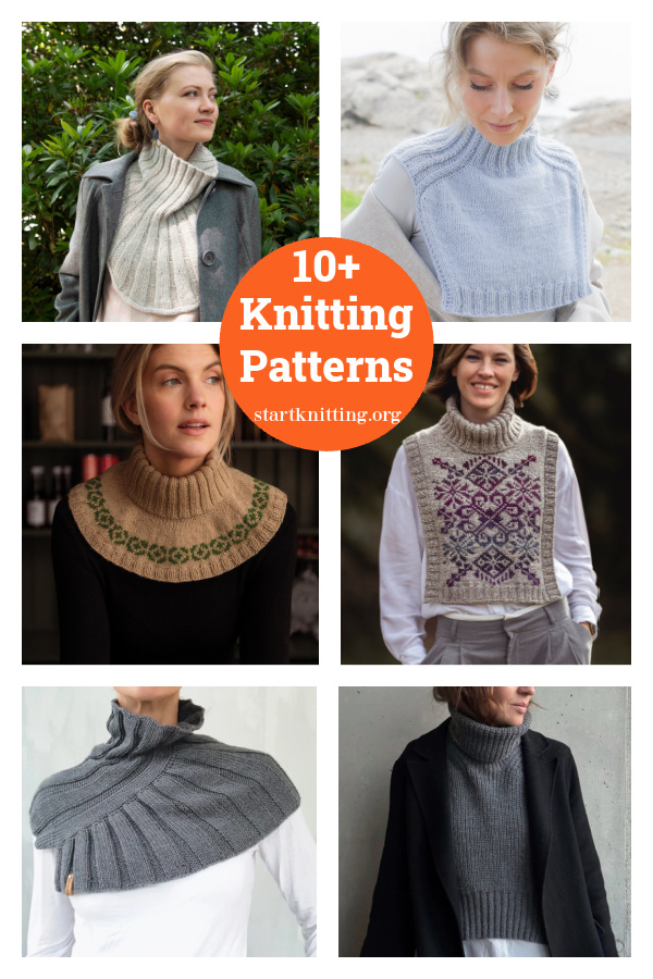 Cozy Collar Knitting Patterns 