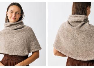 Cozy Halo Capelet Free Knitting Pattern