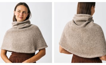 Cozy Halo Capelet Free Knitting Pattern