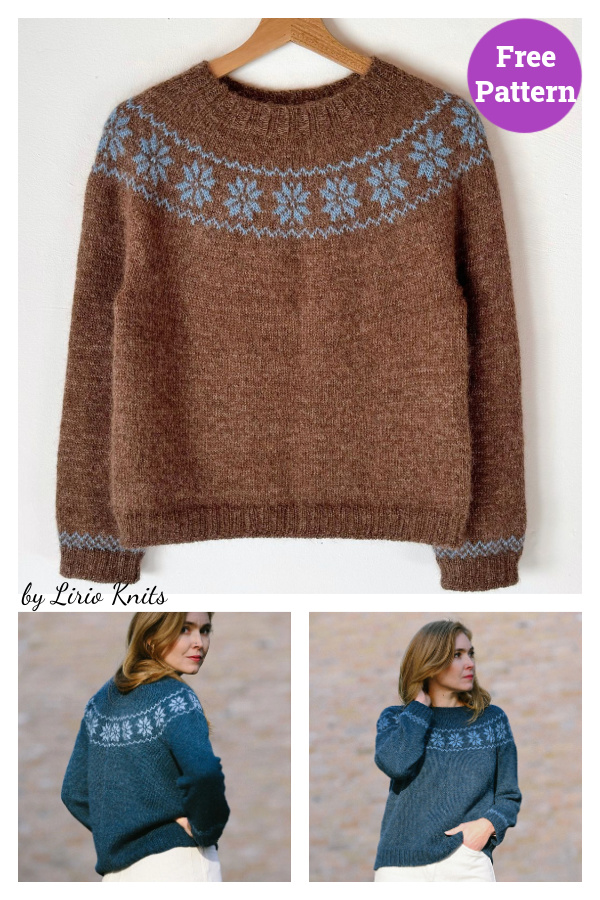 Crystalline Cozy Sweater Free Knitting Pattern