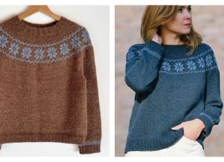 Crystalline Cozy Sweater Free Knitting Pattern