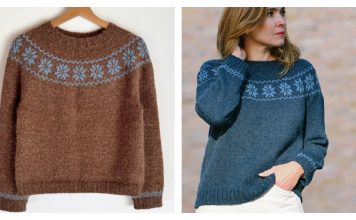Crystalline Cozy Sweater Free Knitting Pattern