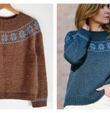 Crystalline Cozy Sweater Free Knitting Pattern