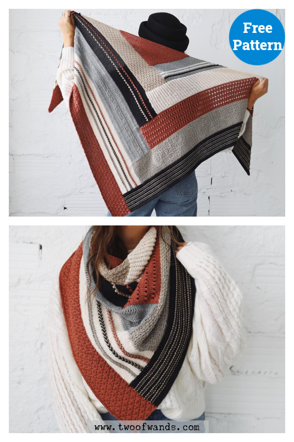 Curator Wrap Free Knitting Pattern