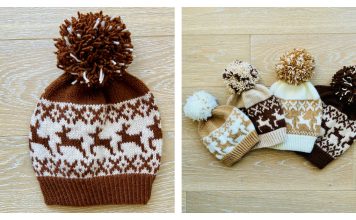 Deer Christmas Hat Free Knitting Pattern Deer Christmas Hat Free Knitting Pattern