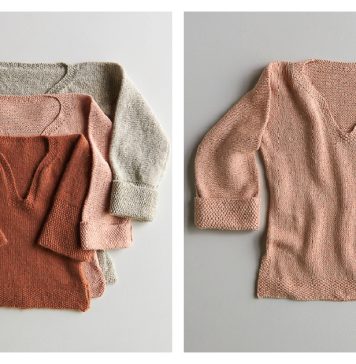 Easy Pullover for Kids Free Knitting Pattern Easy Pullover for Kids Free Knitting Pattern