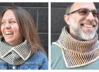 Exact Opposite Cowl Free Knitting Pattern