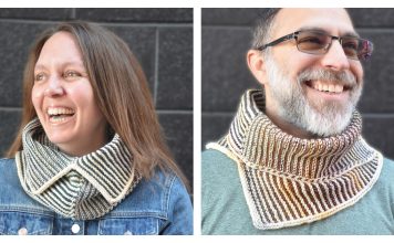 Exact Opposite Cowl Free Knitting Pattern