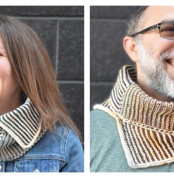 Exact Opposite Cowl Free Knitting Pattern