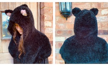 Hooded Cat Cape Free Knitting Pattern