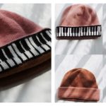 Keyboard Beanie Free Knitting Pattern
