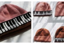 Keyboard Beanie Free Knitting Pattern