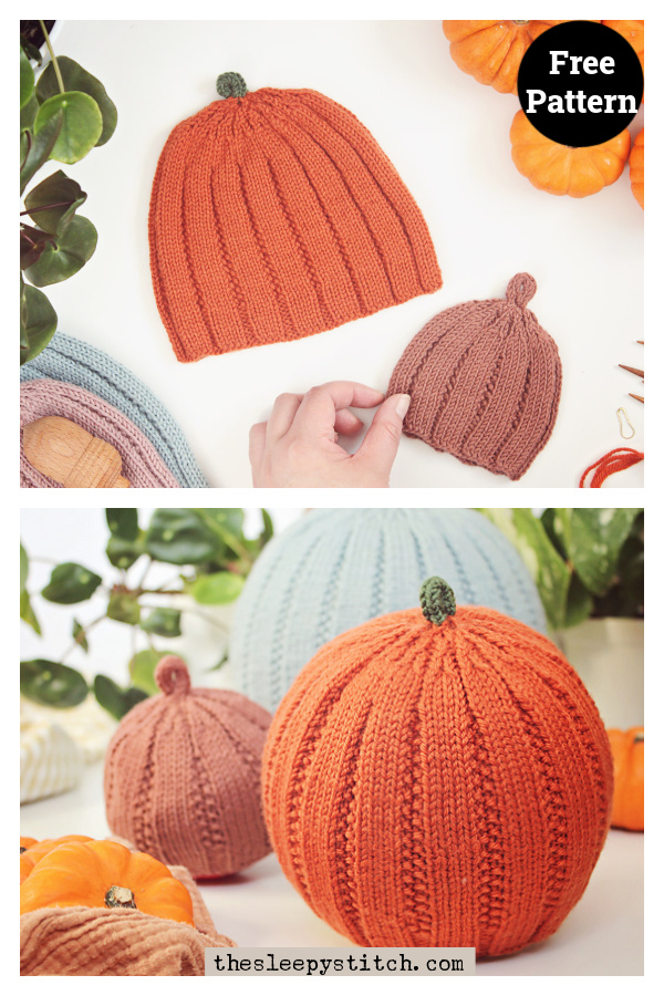 Little Pumpkin Hat Free Knitting Pattern