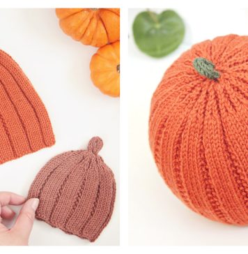 Little Pumpkin Hat Free Knitting Pattern