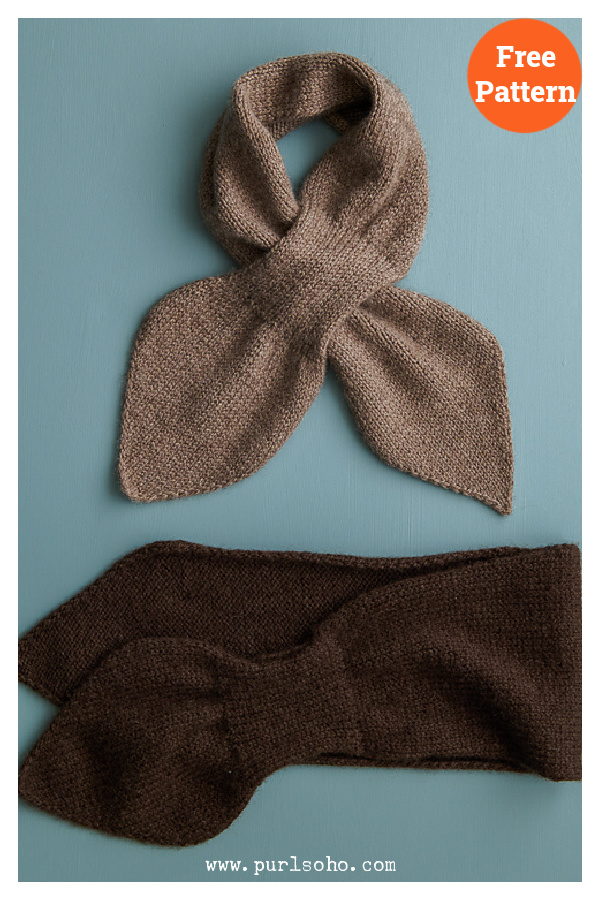 Magnolia Ascot Scarf Free Knitting Pattern