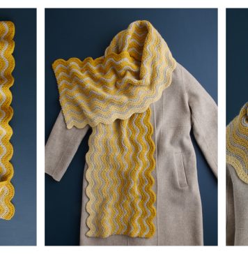 Meander Wrap Free Knitting Pattern