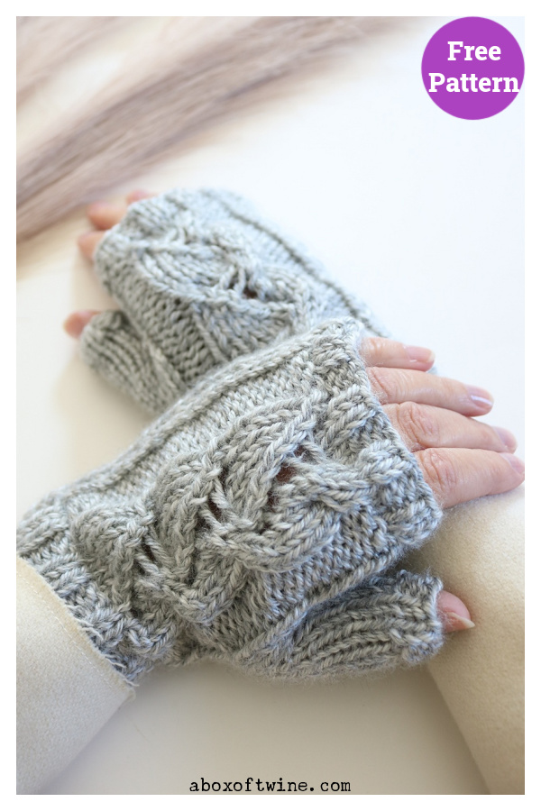 Poetcore Fingerless Gloves Free Knitting Pattern