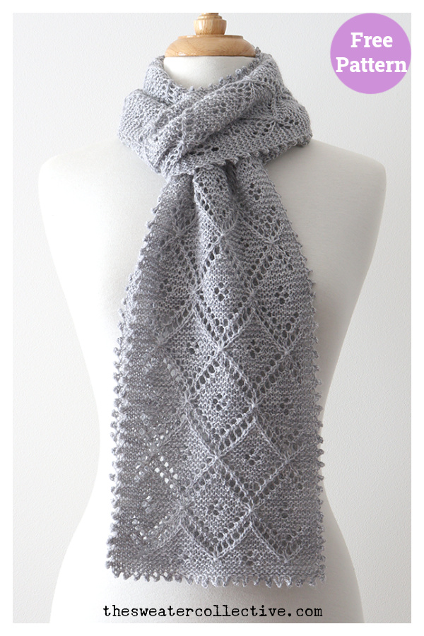 Posy Scarf Free Knitting Pattern
