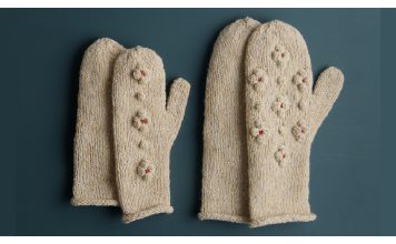 Snowberry Mittens Free Knitting Pattern