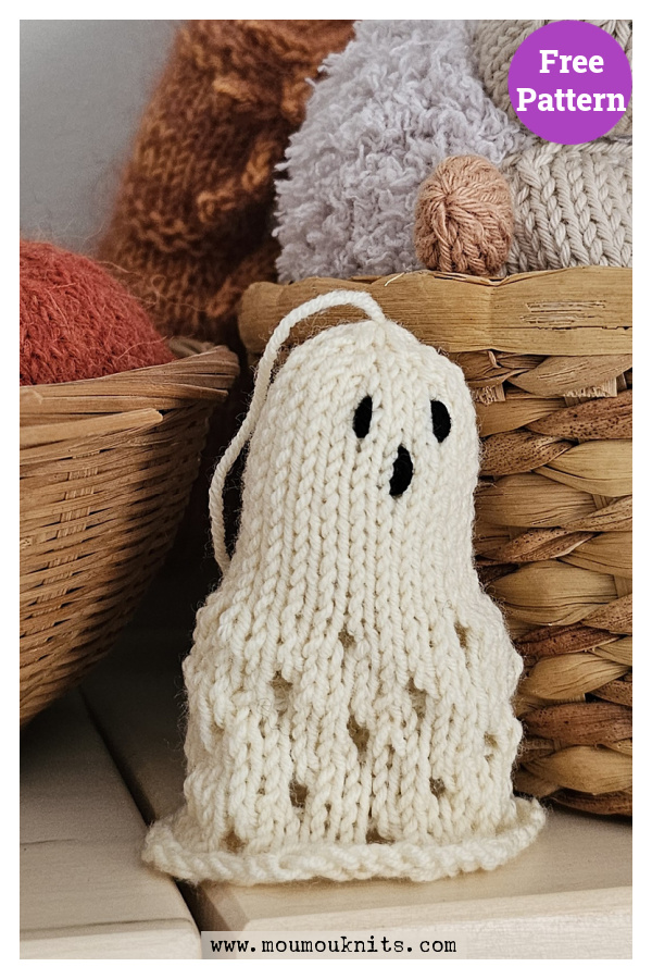 Spooky Ghost Free Knitting Pattern
