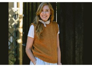 Tenna Rustic Vest Free Knitting Pattern