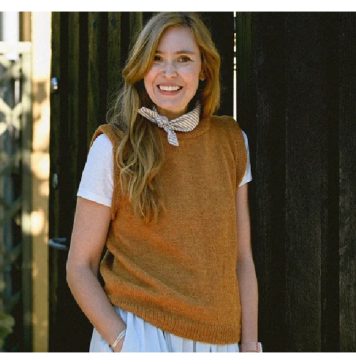 Tenna Rustic Vest Free Knitting Pattern