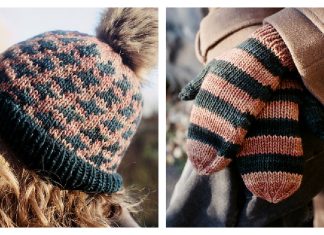 Yak a Tricoter Hat and Mittens Free Knitting Pattern