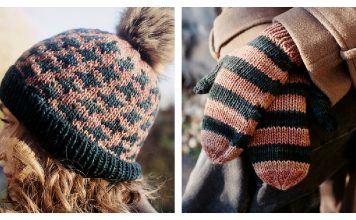 Yak a Tricoter Hat and Mittens Free Knitting Pattern